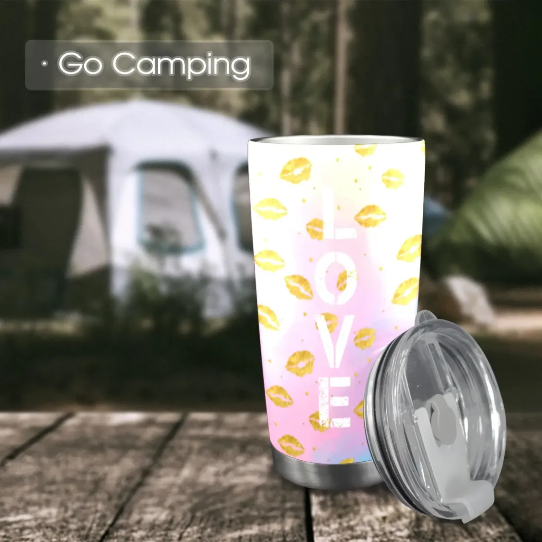 Custom Tumbler with Transparent Lid (20oz) — photo 3
