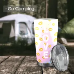 Custom Tumbler with Transparent Lid (20oz) thumbnail 3