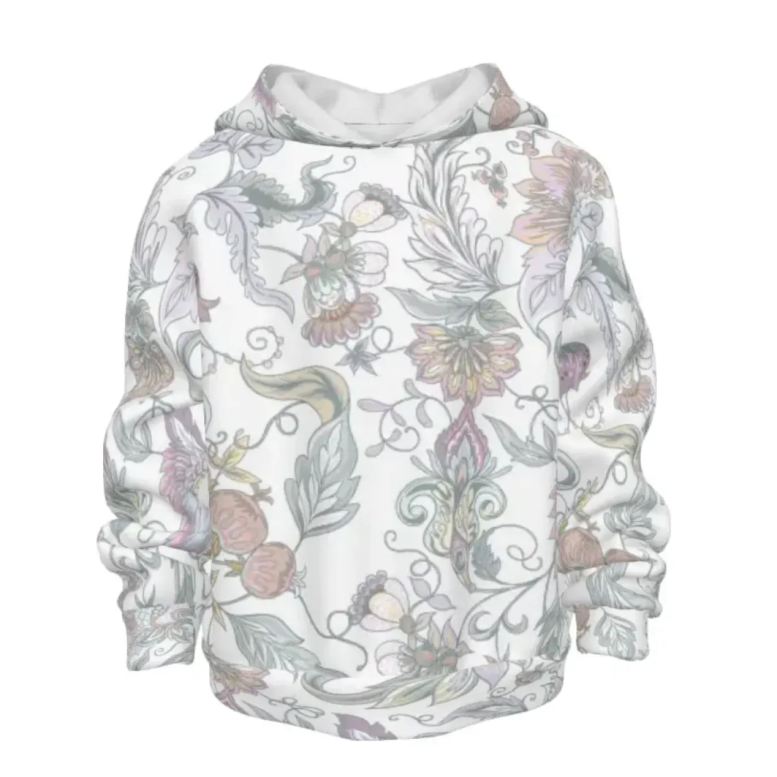 Children's Long Sleeve Hoodie with Double Hood and Side Pockets