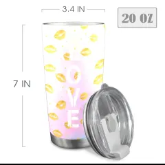 Custom Tumbler with Transparent Lid (20oz) thumbnail 5