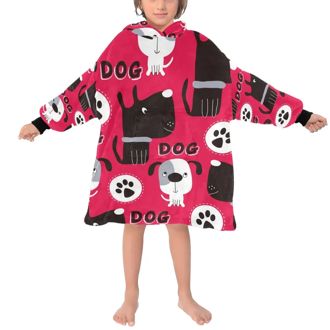 Blanket Hoodie for Little Kids