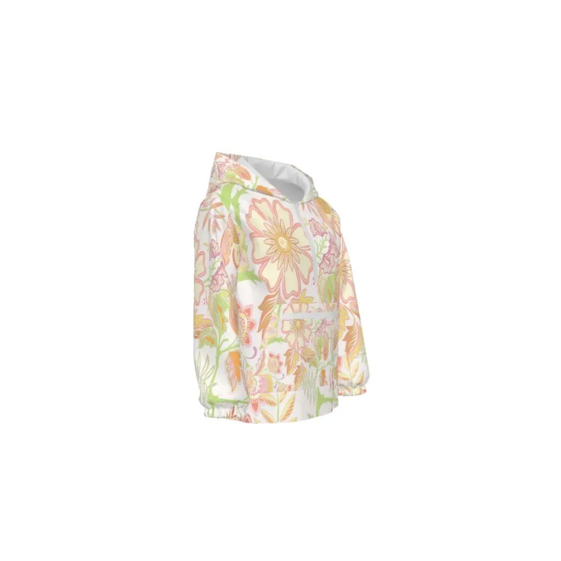 Girls' Double-Layer Hood Half-Zip Hoodie — photo 2