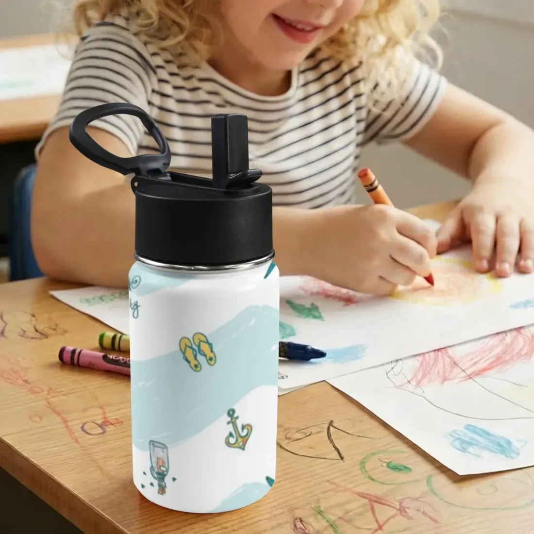 12oz Kids Insulated Water Bottle