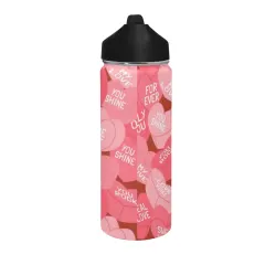 Water Insulated Bottles With Straw Lid(18 OZ ) thumbnail 5