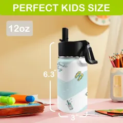 12oz Kids Insulated Water Bottle thumbnail 3