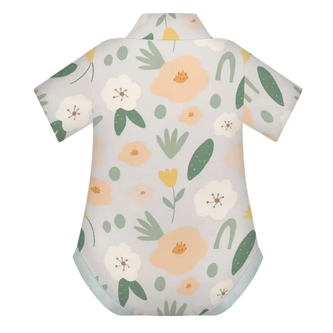 Baby Short Sleeve Polo Romper — photo 4