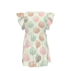 Little Girls' Ruffle Sleeve Crew-Neck Dress thumbnail 5