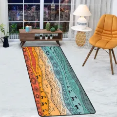 Area Rug with Black Binding 7'x3'3'' thumbnail 2