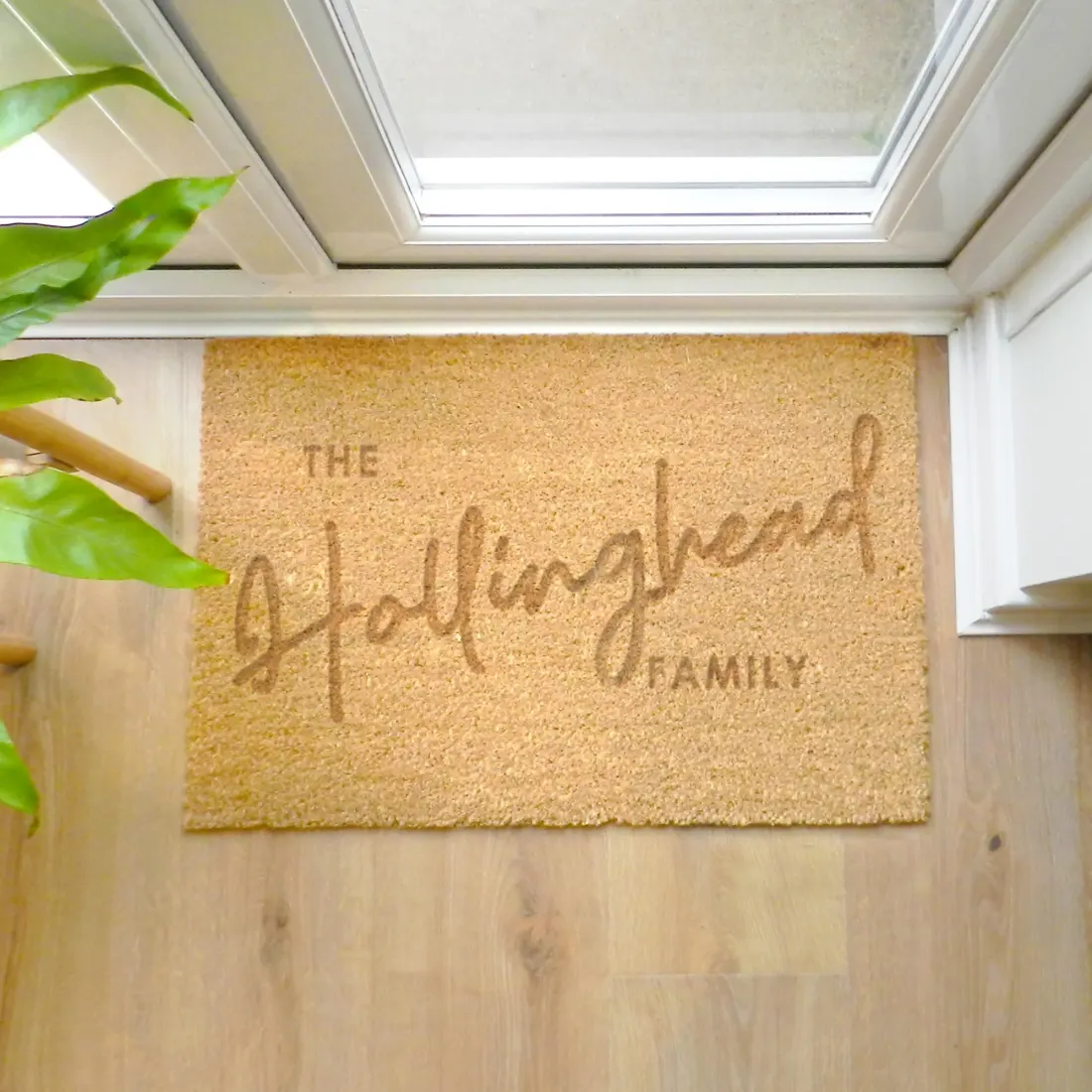 Personalised Couples Indoor Doormat, Custom Family Name Coir Mat, New Home Entrance Décor