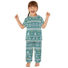 Little Girls' Crew Neck Pajama Set (Model Sets 31) thumbnail 1