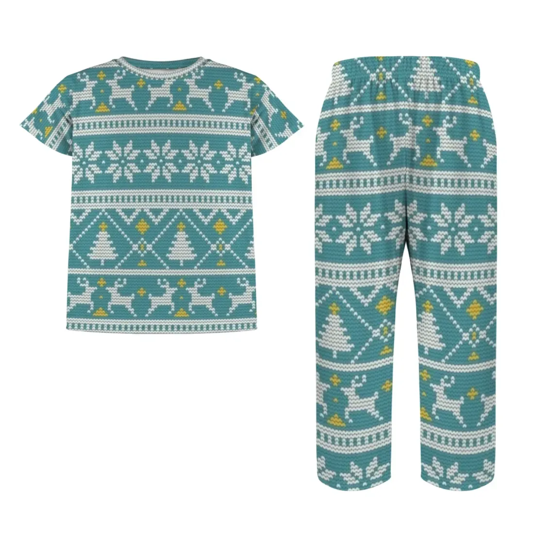 Little Girls' Crew Neck Pajama Set (Model Sets 31) — photo 2