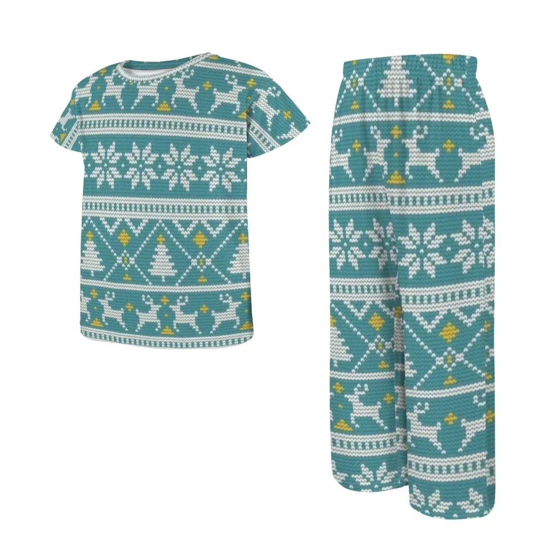 Little Girls' Crew Neck Pajama Set (Model Sets 31) — photo 3
