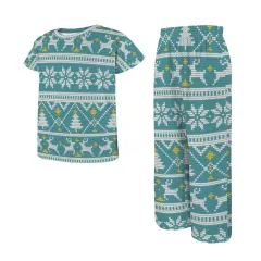 Little Girls' Crew Neck Pajama Set (Model Sets 31) thumbnail 3