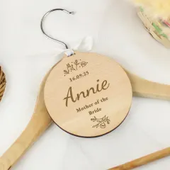 Personalised Wedding Tag, Engraved Wooden Bridal Party Gift, Custom Name Keepsake thumbnail 1