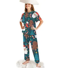 Big Girls' Crew Neck Pajama Set (Model Sets 31) thumbnail 1