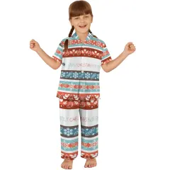 Little Girls' V-Neck Pajama Set (Model Sets 32) thumbnail 1