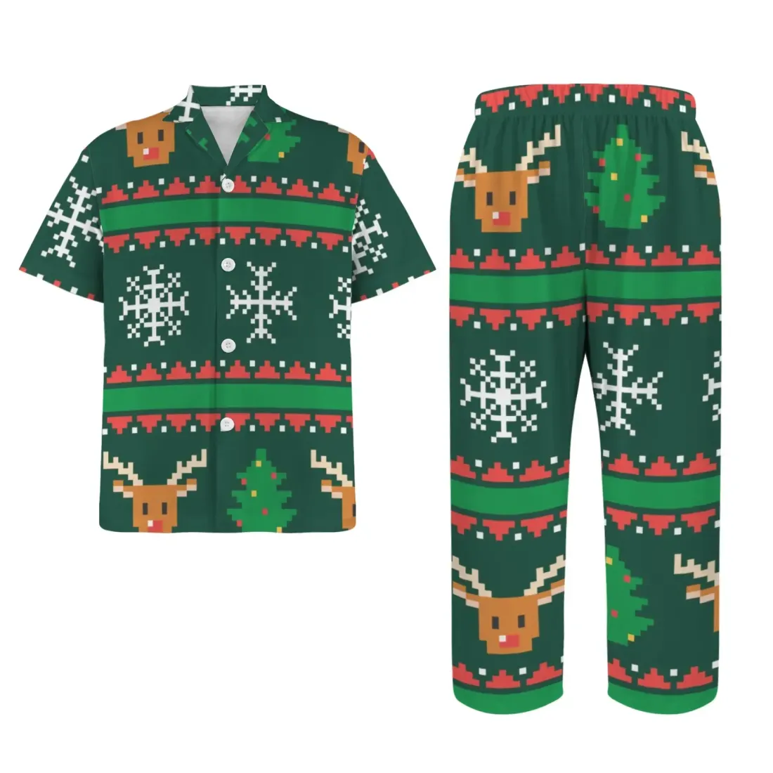 Little Boys' V-Neck Pajama Set (Model Sets 32) — photo 2
