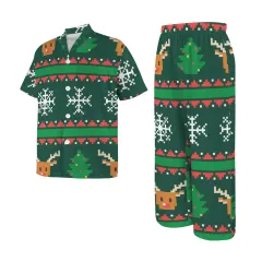 Little Boys' V-Neck Pajama Set (Model Sets 32) thumbnail 3