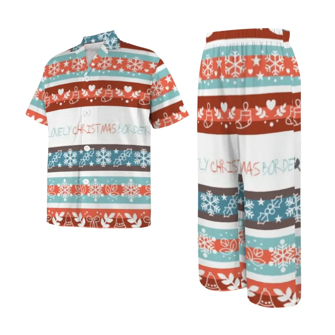 Little Girls' V-Neck Pajama Set (Model Sets 32) — photo 3
