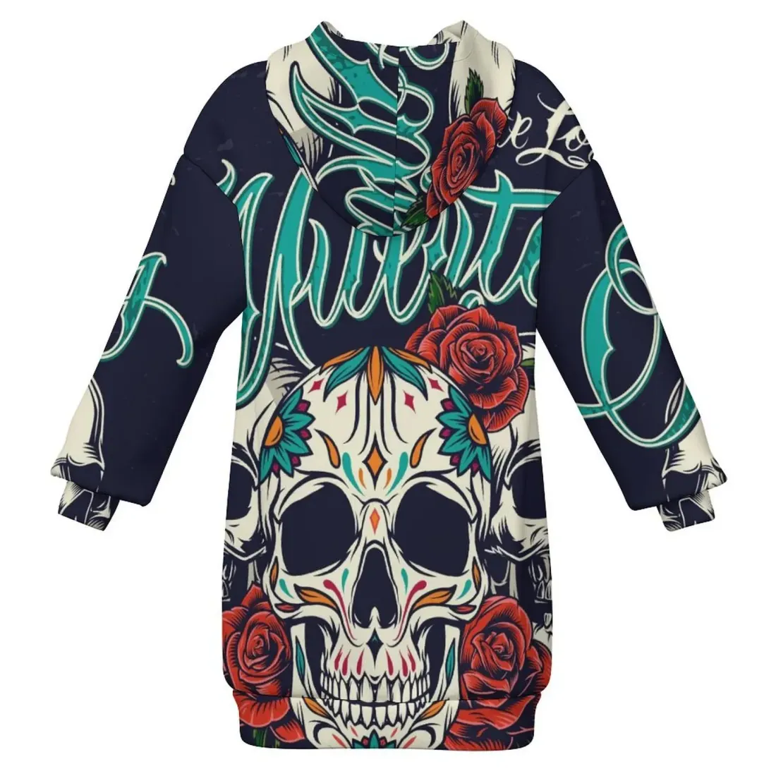 Long Bagless Kid's Hooded Sweatshirt (Without Hood Cord) — photo 2
