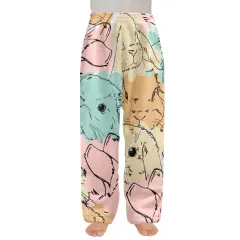 Custom Big Kids' Flannel Pajama Trousers (Model L76) thumbnail 2