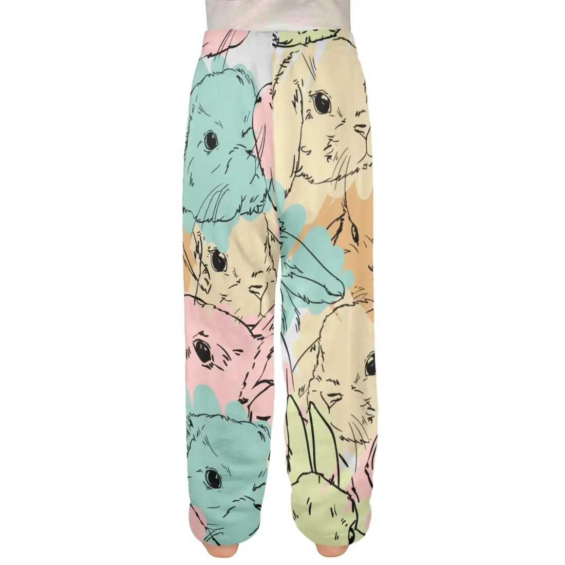 Custom Big Kids' Flannel Pajama Trousers (Model L76) — photo 3