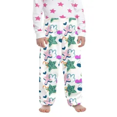 Custom Little Kids' Flannel Pajama Trousers (Model L76) thumbnail 1