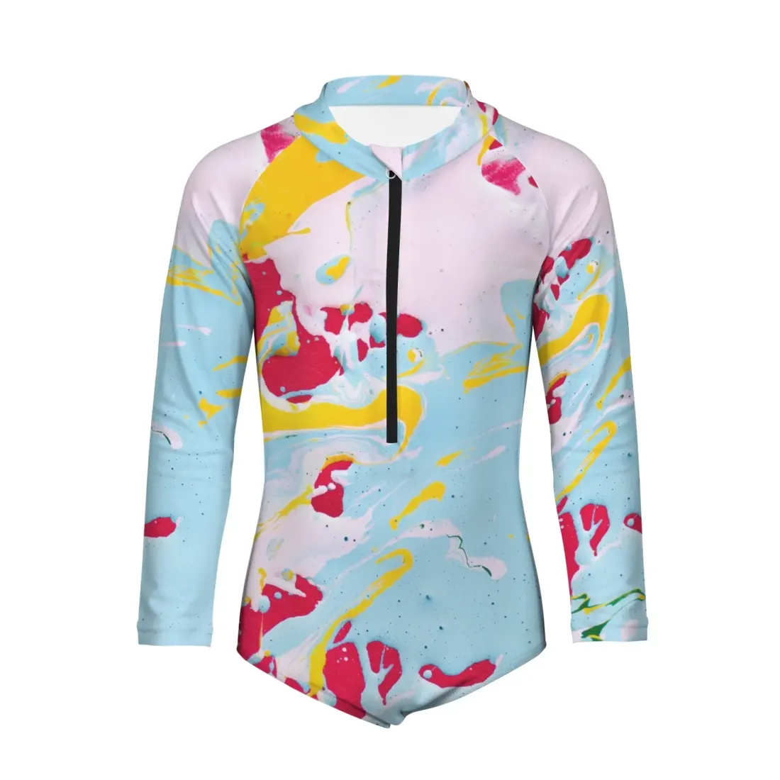 Big Girls' Long Sleeve One-Piece Swimsuit (Model S61) — photo 4