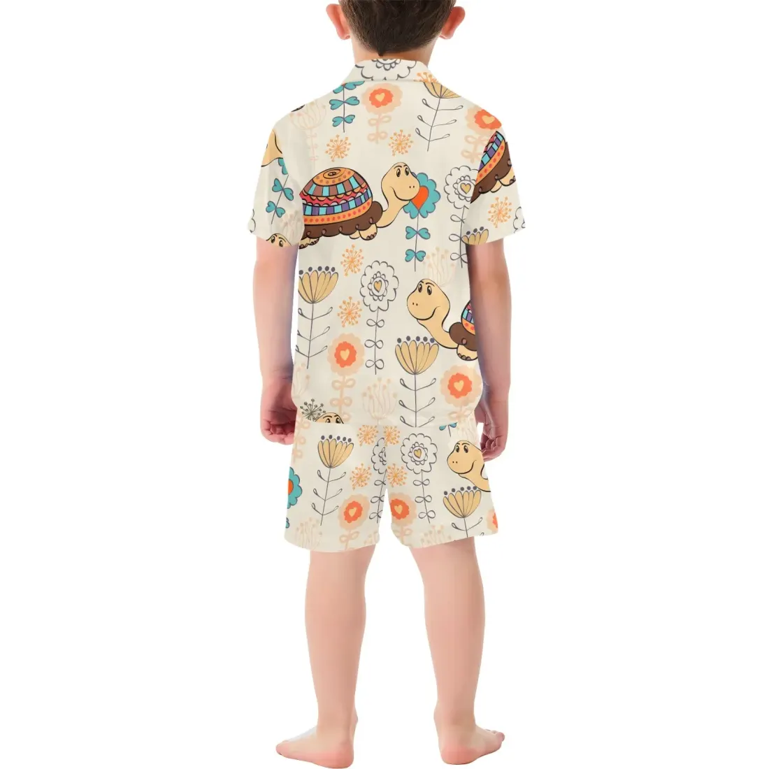 Little Boys' V-Neck Short Pajama Set (ModelSets 11) — photo 2