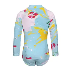 Big Girls' Long Sleeve One-Piece Swimsuit (Model S61) thumbnail 5