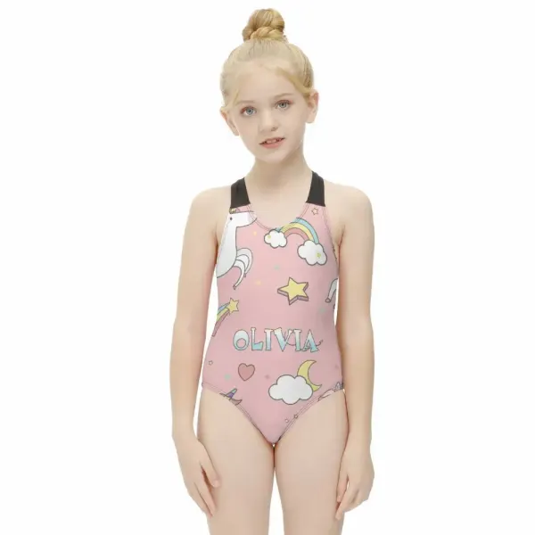 Girl's One-Piece Swimsuit