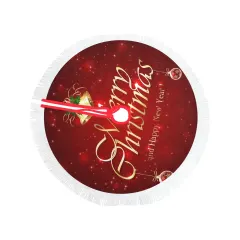Thick Fringe Christmas Tree Skirt 36"x36" thumbnail 1