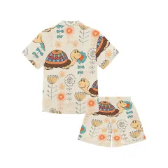 Little Boys' V-Neck Short Pajama Set (ModelSets 11) thumbnail 4