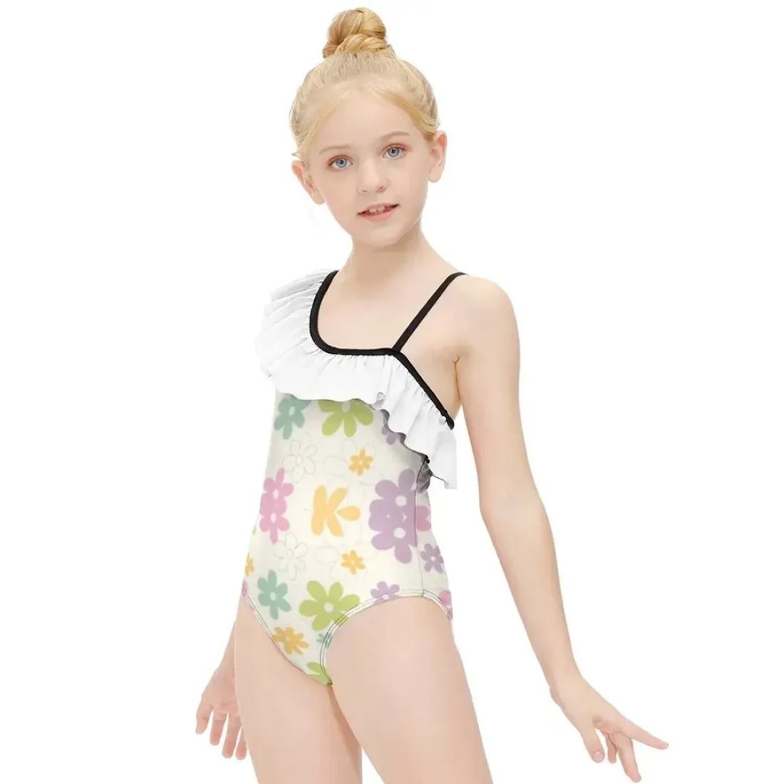 Flounce One-Piece Swimsuit for Girls — photo 2