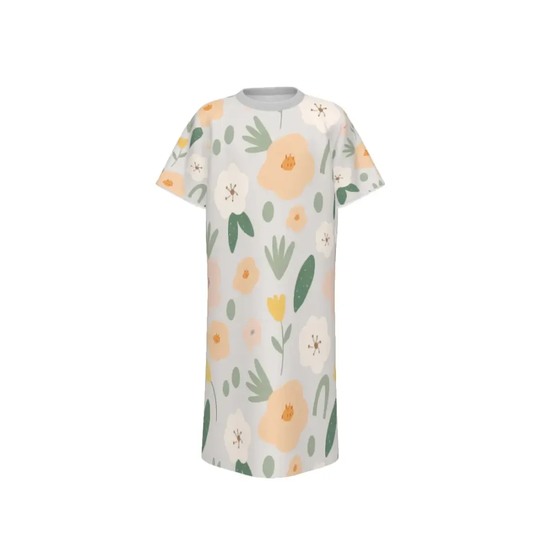 Girl's Round Neck Short Sleeve Nightgown — photo 2