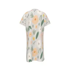 Girl's Round Neck Short Sleeve Nightgown thumbnail 3