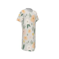 Girl's Round Neck Short Sleeve Nightgown thumbnail 4