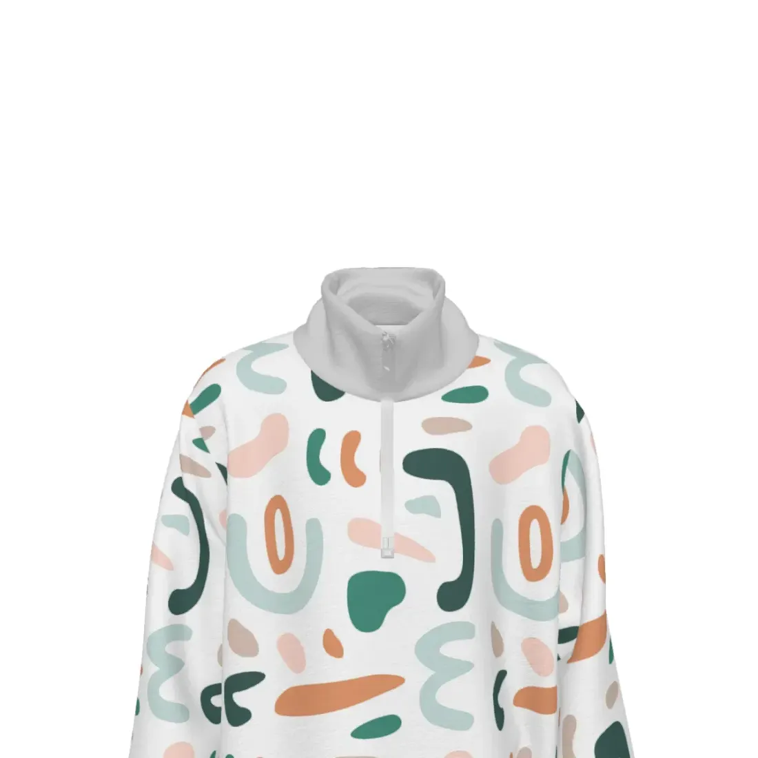 Children's Long-Sleeve Half-Zip Double-Pocket Sweatshirt — photo 6