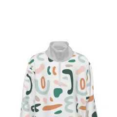 Children's Long-Sleeve Half-Zip Double-Pocket Sweatshirt thumbnail 6