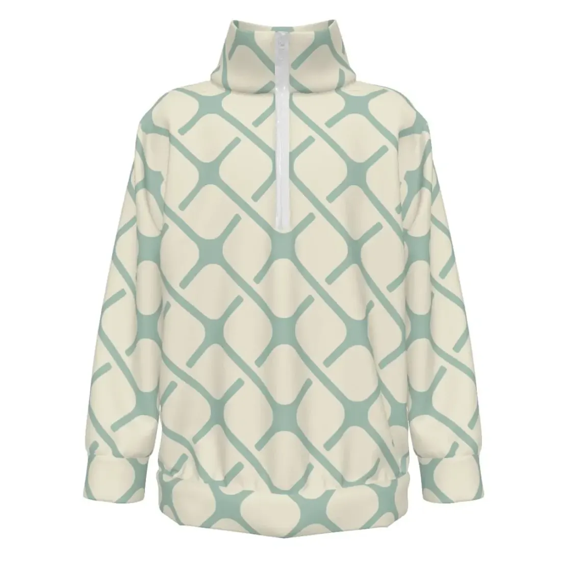 Children's Stand Collar Long-Sleeve Half-Zip Sweatshirt — photo 2