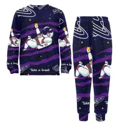 Big Boys' Crew Neck Long Pajama Set (Model Sets 18) thumbnail 5