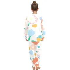 Big Girls' Crew Neck Long Pajama Set (Model Sets 18) thumbnail 4