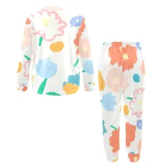 Big Girls' Crew Neck Long Pajama Set (Model Sets 18) thumbnail 6