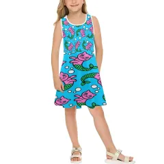 Girl's Sleeveless Sundress(ModelD56) thumbnail 1