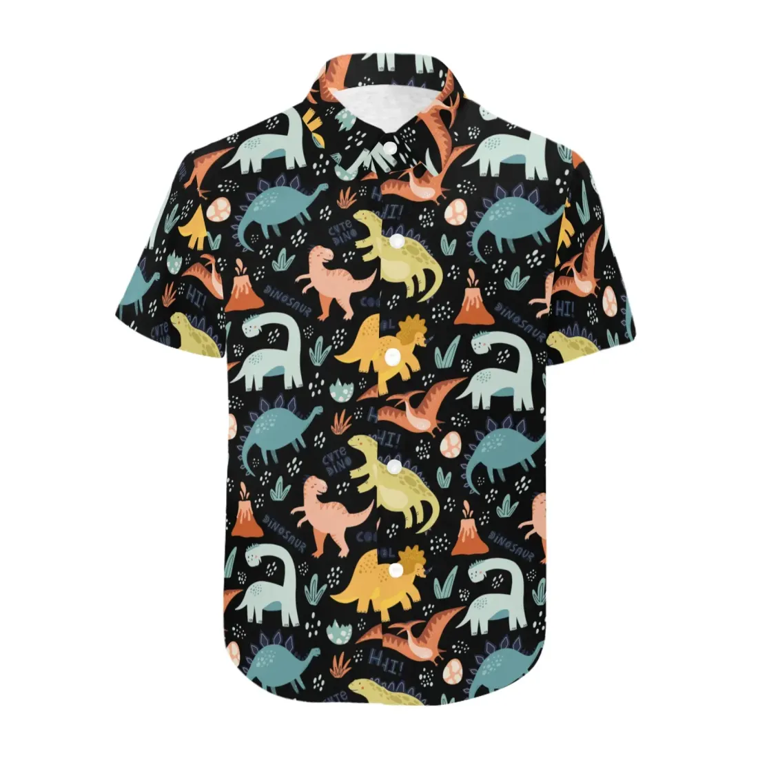 Kid's All Over Print Short Sleeve Shirt (Model T59) — photo 3