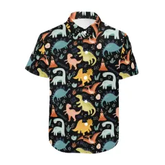 Kid's All Over Print Short Sleeve Shirt (Model T59) thumbnail 3