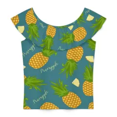 Girls' Ruffle Neck Sleeveless Blouse thumbnail 3