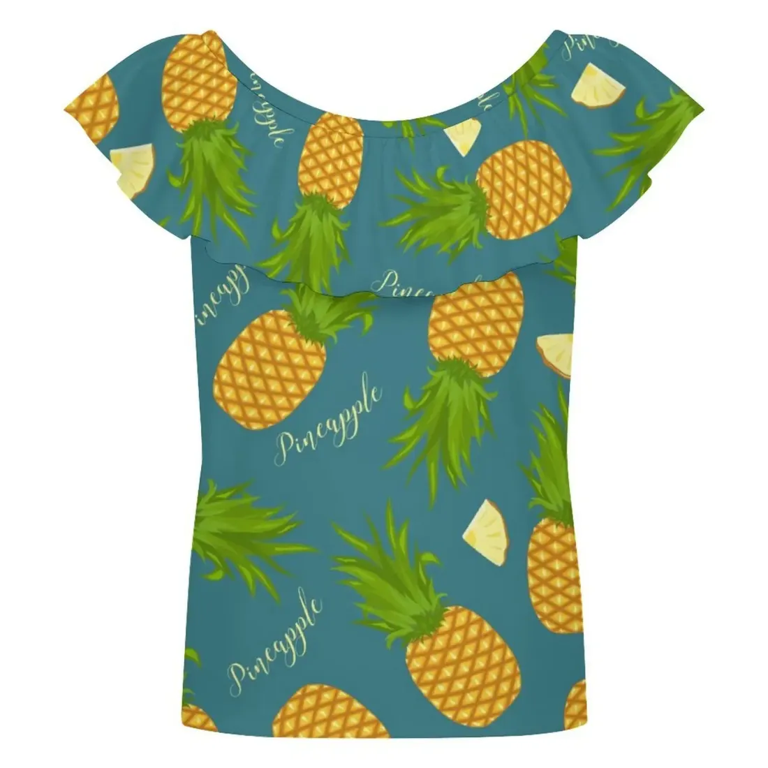 Girls' Ruffle Neck Sleeveless Blouse — photo 4