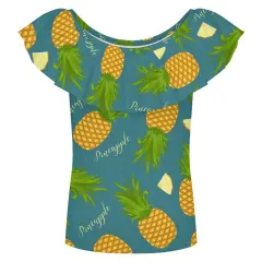 Girls' Ruffle Neck Sleeveless Blouse thumbnail 5