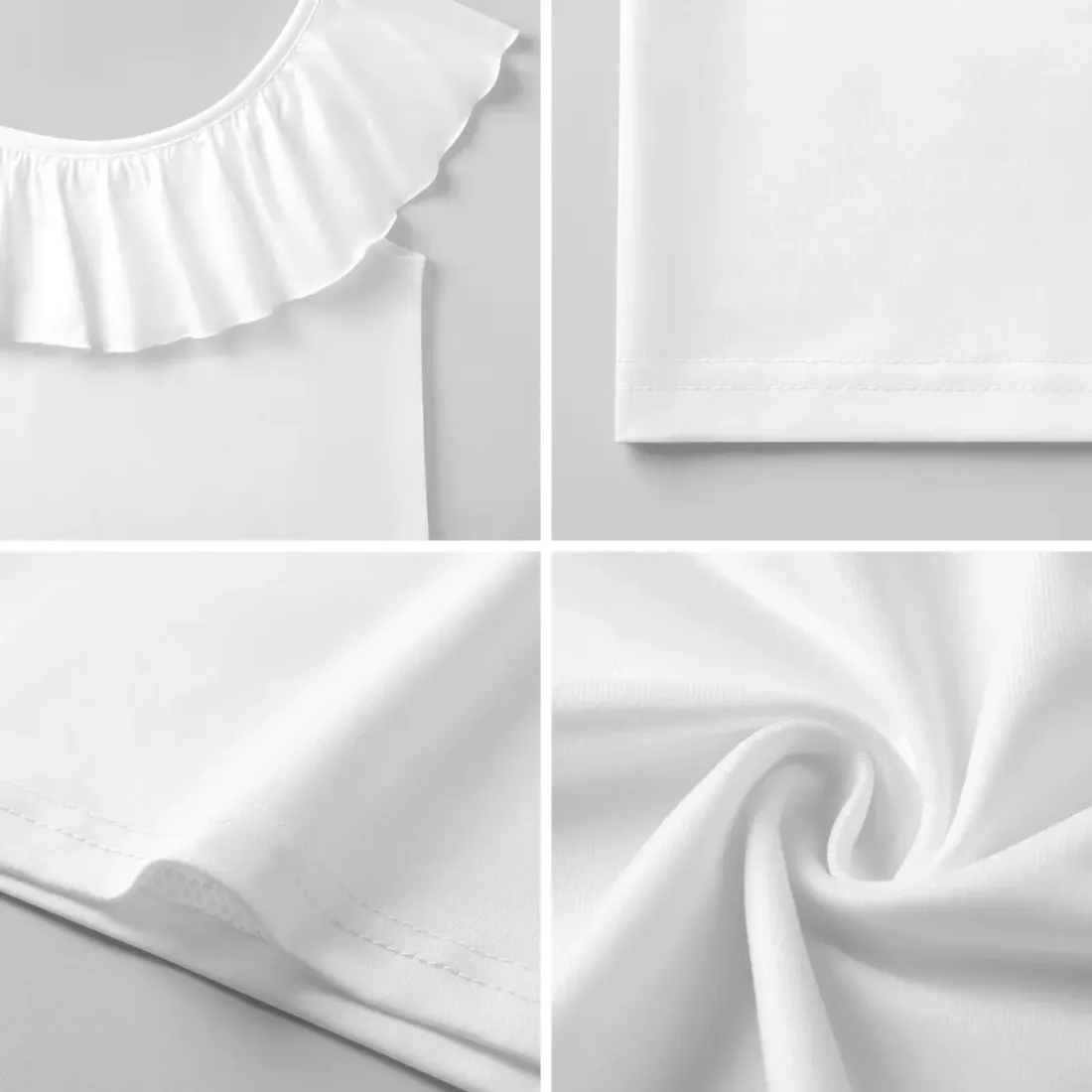 Girls' Ruffle Neck Sleeveless Blouse — photo 6